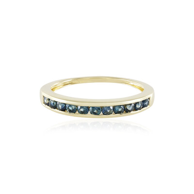 Anello in oro con Zaffiro Blu