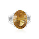 Anello in argento con Quarzo Champagne