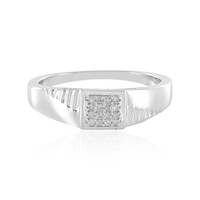 Anello da uomo in argento con Diamante I2 (I)