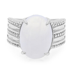 Anello da uomo in argento con Calcedonio Turco