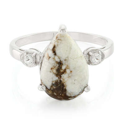 Anello da uomo in argento con Magnesite