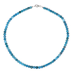 Collana in argento con Apatite Blu Neon