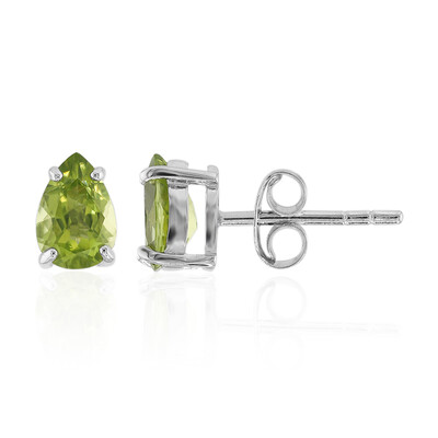 Orecchini in argento con Peridoto della Birmania