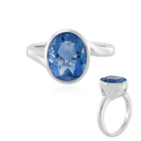 Anello in argento con Fluorite Cangiante