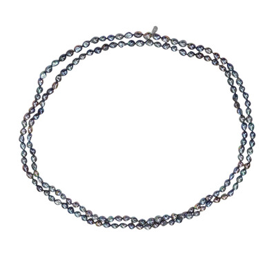 Collana in argento con Perla Mistica d'Acqua Dolce (TPC)