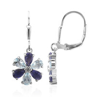 Orecchini in argento con Topazio Blu Cielo