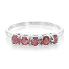 Anello in argento con Rubino Tanzania