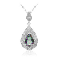Collana in argento con Quarzo Mistico Verde