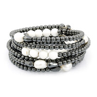 Bracciale in argento con Ematite (Dallas Prince Designs)