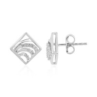 Orecchini in argento con Diamante I2 (I)