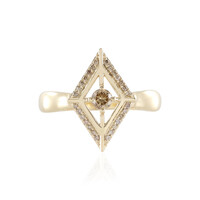 Anello in oro con Diamante Cioccolato I2