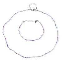 Parure in argento con Fluorite