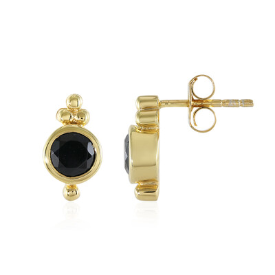 Orecchini in argento con Spinello Nero