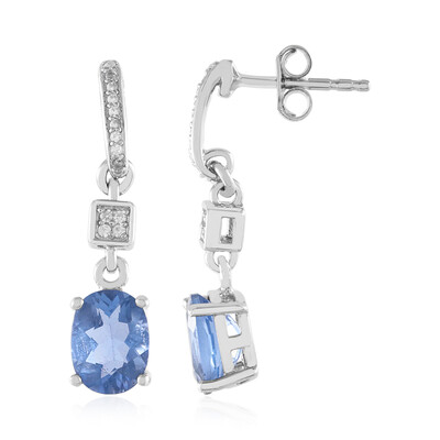 Orecchini in argento con Fluorite Cangiante