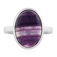 Anello in argento con Fluorite