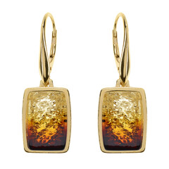 Orecchini in argento con Ambra Baltica