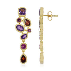 Orecchini in argento con Ametista (KM by Juwelo)