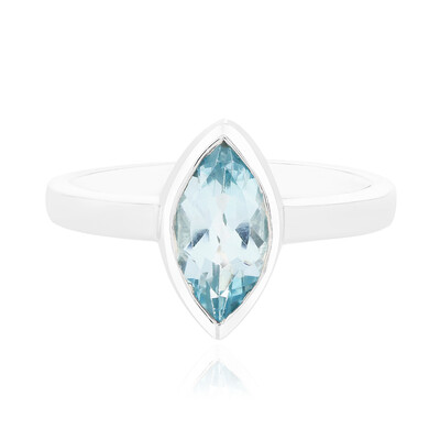 Anello in argento con Topazio Blu Cielo