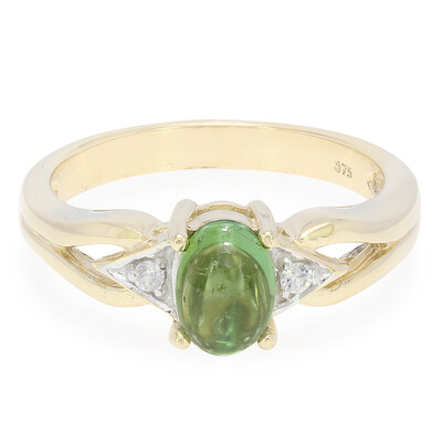 Anello in oro con Tormalina Paraíba Brasiliana