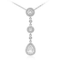 Collana in argento con Topazio Bianco