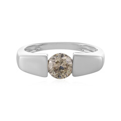 Anello in oro con Diamante Champagne I2