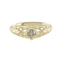 Anello in oro con Diamante Champagne I2 (Ornaments by de Melo)