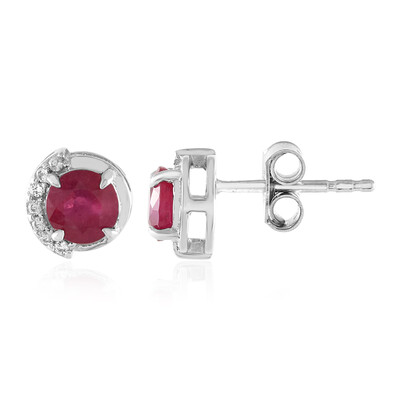 Orecchini in argento con Rubino Bemainty