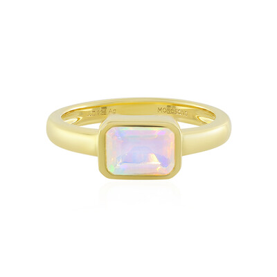 Anello in argento con Opale di Welo (MONOSONO COLLECTION)