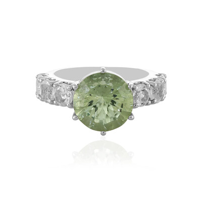 Anello in argento con Ametista Verde