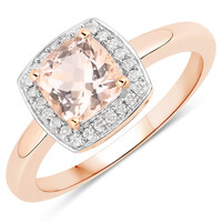 Anello in oro con Morganite