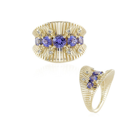 Anello in oro con Tanzanite AAA (Ornaments by de Melo)