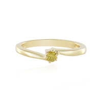 Anello in argento con Diamante Giallo I3