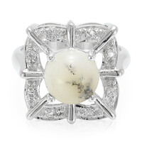 Anello in argento con Agata Dendritica
