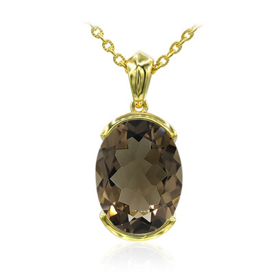 Collana in argento con Quarzo Fumè