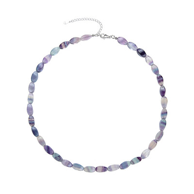 Collana in argento con Fluorite