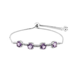 Bracciale in argento con Ametista