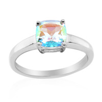 Anello in argento con Topazio Moonlight