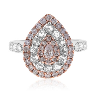 Anello in oro con Diamante Rosa I1 (CIRARI)