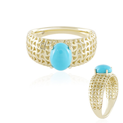 Anello in oro con Turchese Sleeping Beauty (Ornaments by de Melo)