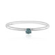 Anello in platino con Diamante Blu Cielo I2