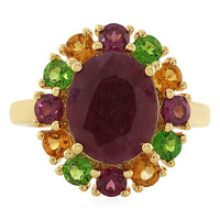 Anello in argento con Rubino