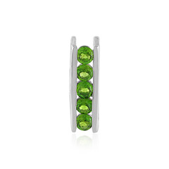 Ciondolo in argento con Diopside Russo