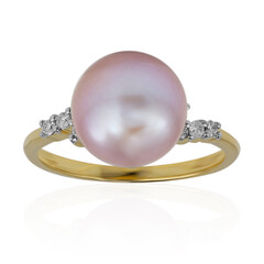 Anello in oro con Perla Ming Rosa (TPC)