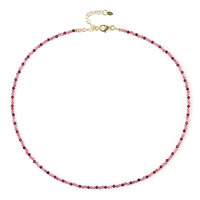 Collana in argento con Tormalina Rosa
