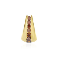Ciondolo in argento con Diamante Rosso I2