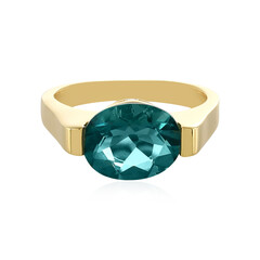Anello in argento con Fluorite Petrolio del Belgio