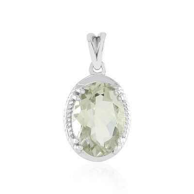 Ciondolo in argento con Ametista Verde