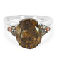 Anello in argento con Gemme miste