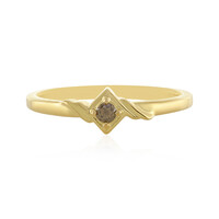 Anello in argento con Diamante Champagne I3