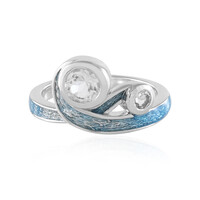 Anello in argento con Topazio Bianco (Adela Silber)